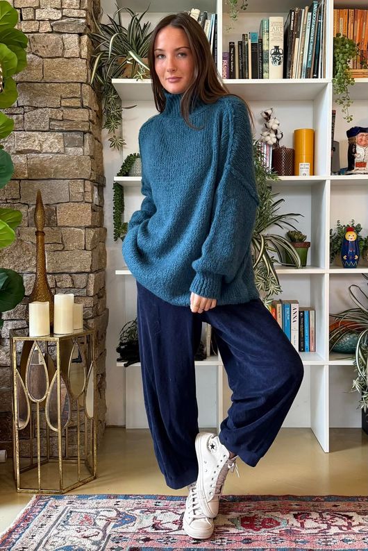Winnie Oversized Knit Teal